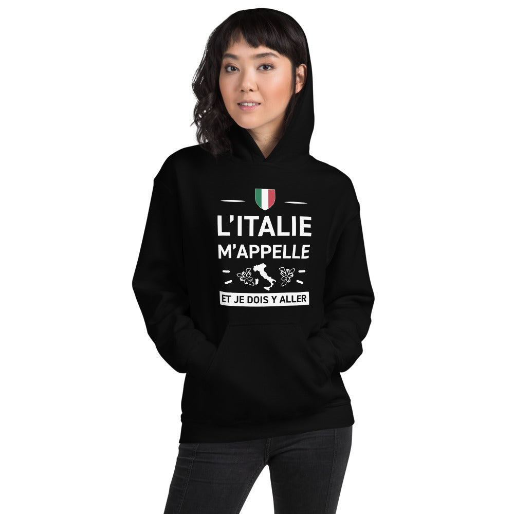 Sweatshirt Italie bleu indigo - L'appel du voyage avec humour