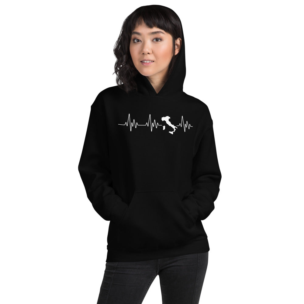 Sweatshirt Italie gris foncé chiné - Battement de coeur en douceur