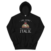 Thumbnail for Sweatshirt Italie noir - J'ai suivi mon cœur