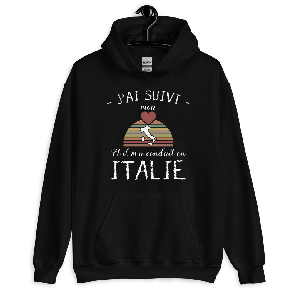 Sweatshirt Italie bleu marine - J'ai suivi mon cœur