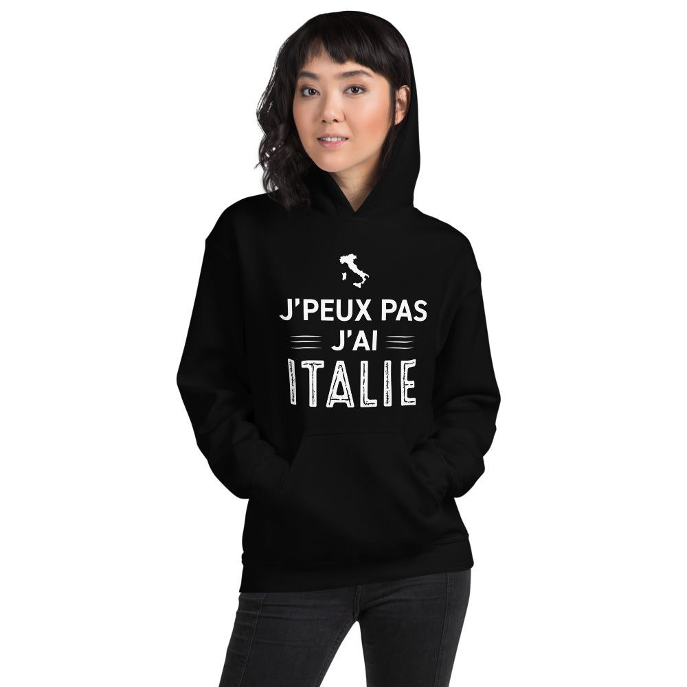 Sweatshirt Italie bleu marine dos - J'peux pas j'ai Italie