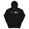 Sweatshirt Bretagne noir - Battement de cœur blason