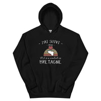 Thumbnail for Sweatshirt Bretagne noir - J'ai suivi mon cœur