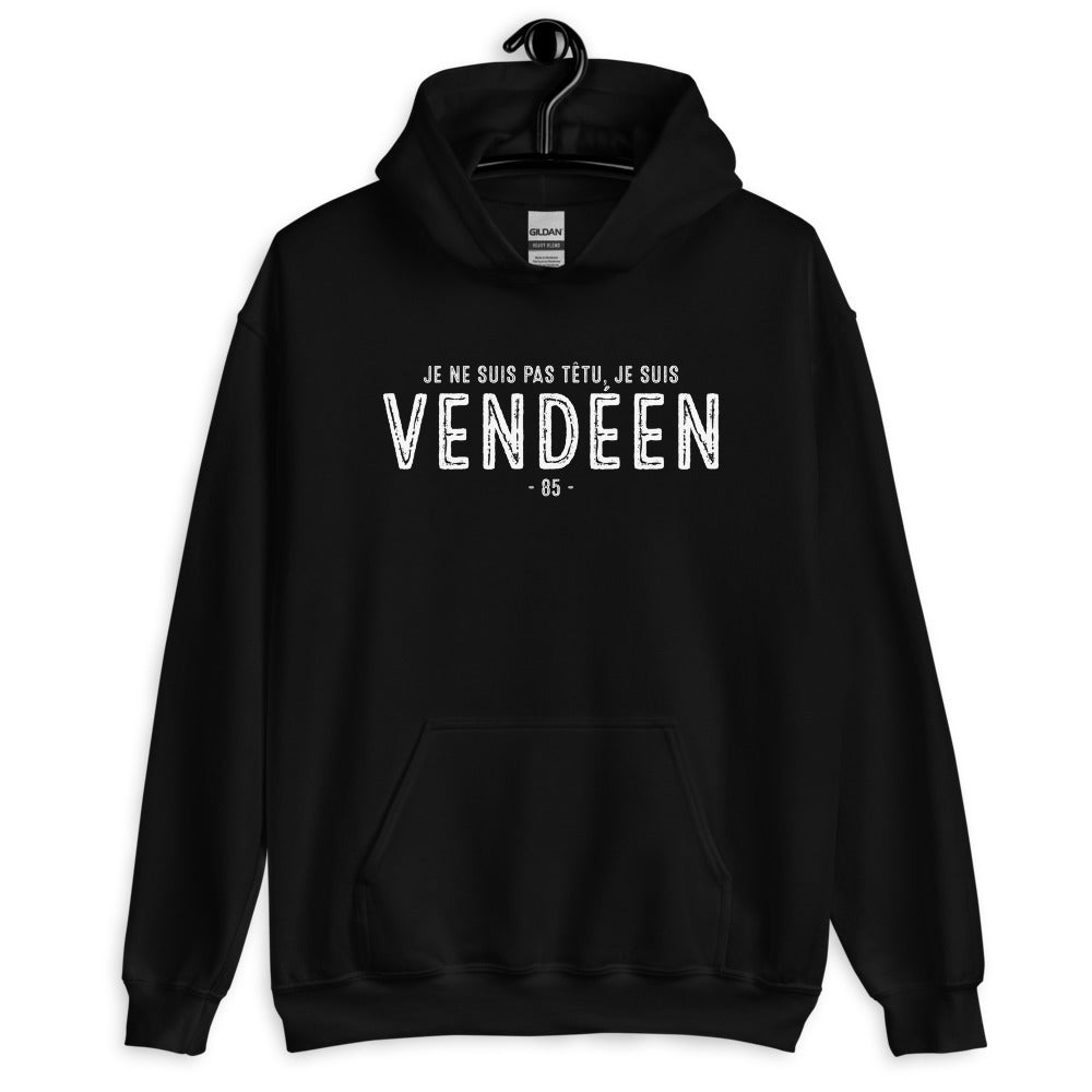 Sweatshirt Vendée bleu marine - Je ne suis pas têtu, j'affirme !
