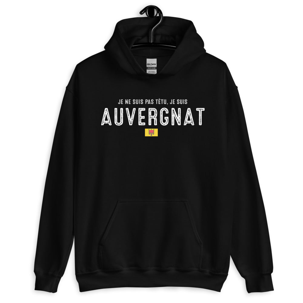 Sweatshirt Auvergne bleu indigo - Je ne suis pas têtu, j'assume !