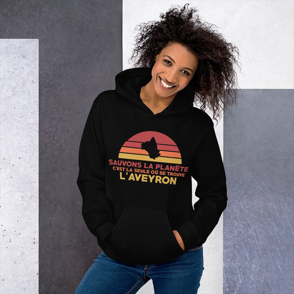 Sweatshirt Aveyron vert militaire - Sauvons l'Aveyron