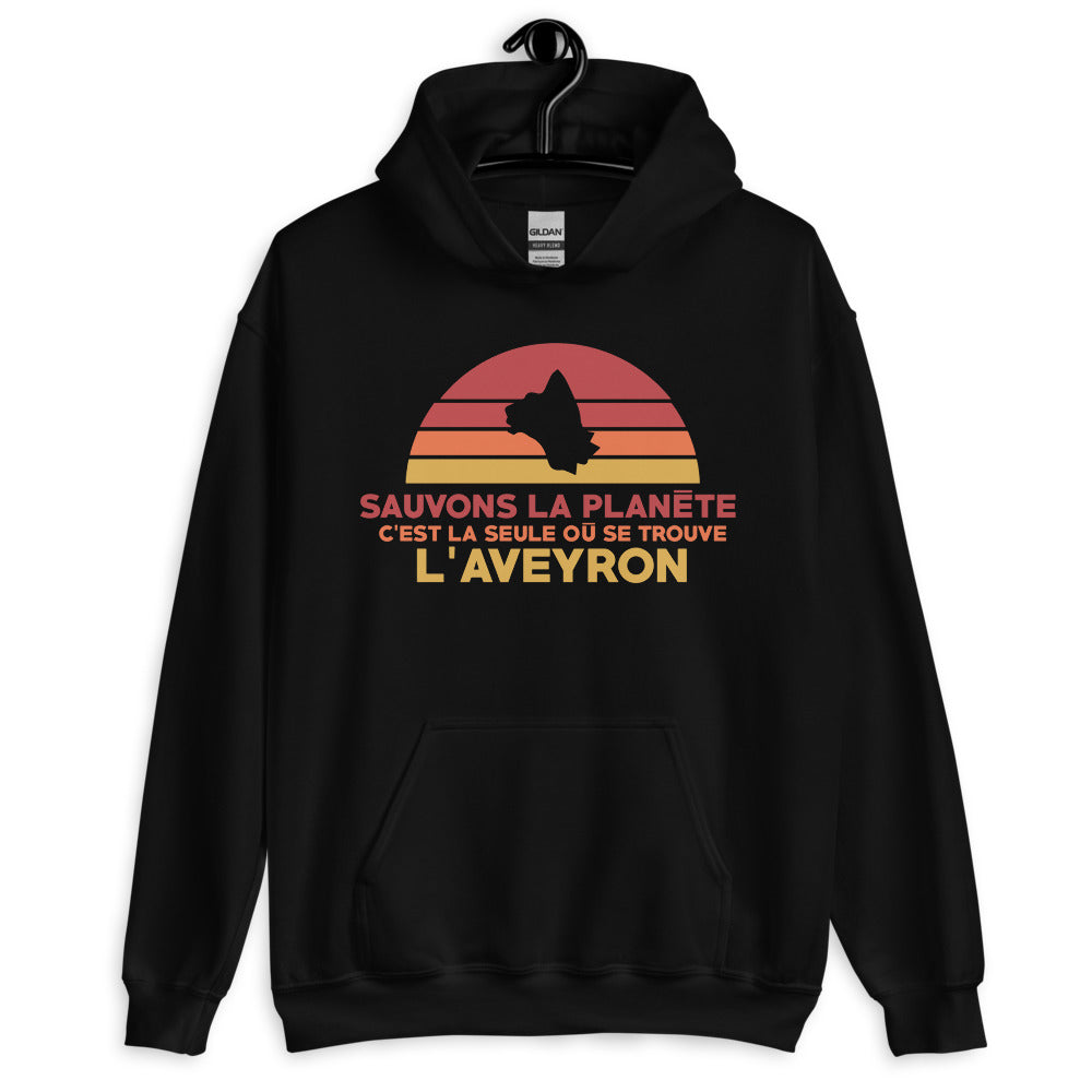 Sweatshirt Aveyron bordeaux - Sauvons l'Aveyron