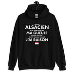 Je suis Alsacien je ne ferme pas ma gueule - Sweatshirt à capuche standard