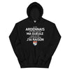 Sweatshirt Ardennais noir - Je suis Ardennais je ne ferme pas ma gueule