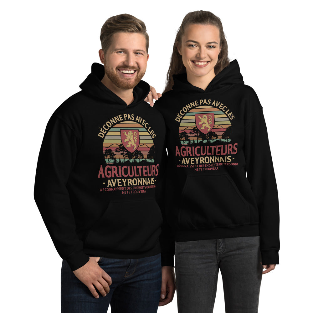 Déconne pas avec les Agriculteurs Aveyronnais - Sweatshirt à capuche standard