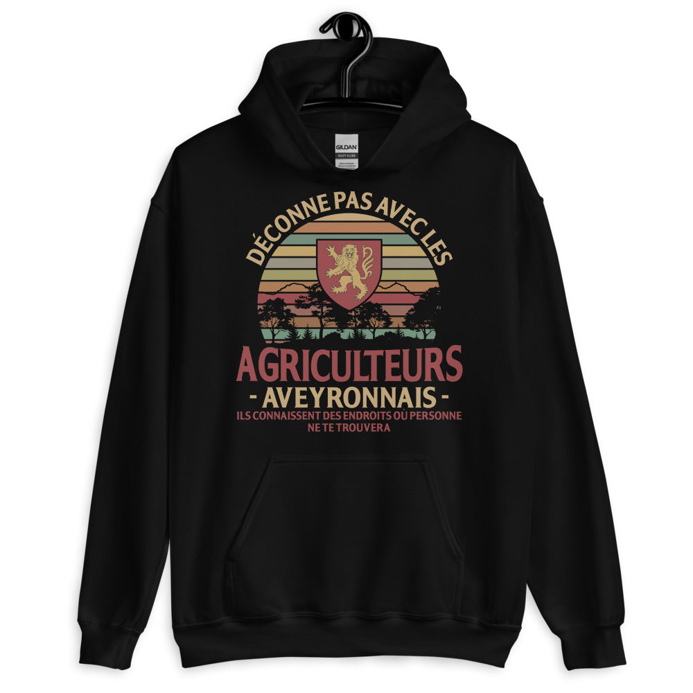 Déconne pas avec les Agriculteurs Aveyronnais - Sweatshirt à capuche standard