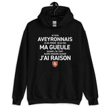 Je suis Aveyronnais je ne ferme pas ma gueule - Sweatshirt à capuche standard