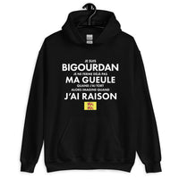 Thumbnail for Sweatshirt Bigourdan vert militaire - Je suis Bigourdan je ne ferme pas ma gueule