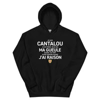 Thumbnail for Sweatshirt Cantalou noir - Je suis Cantalou, je ne ferme pas ma gueule