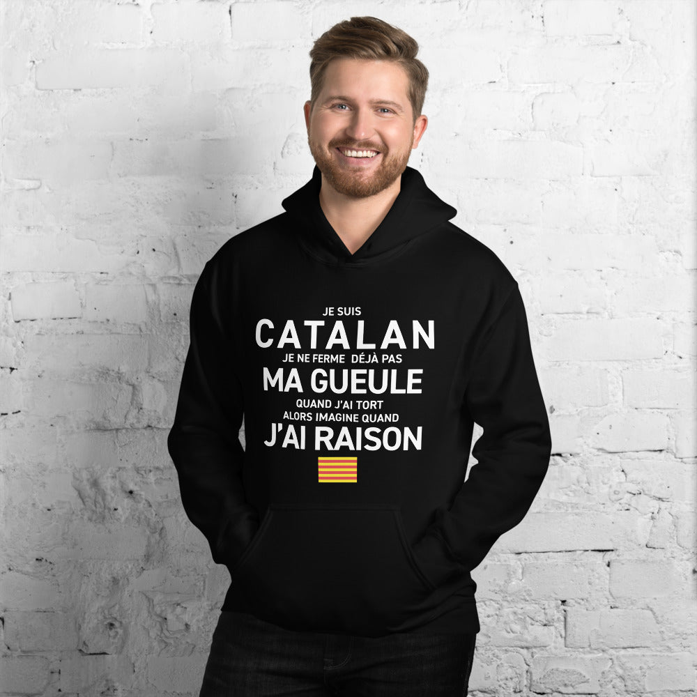 Sweatshirt Catalan bleu indigo - Je ne ferme pas ma gueule