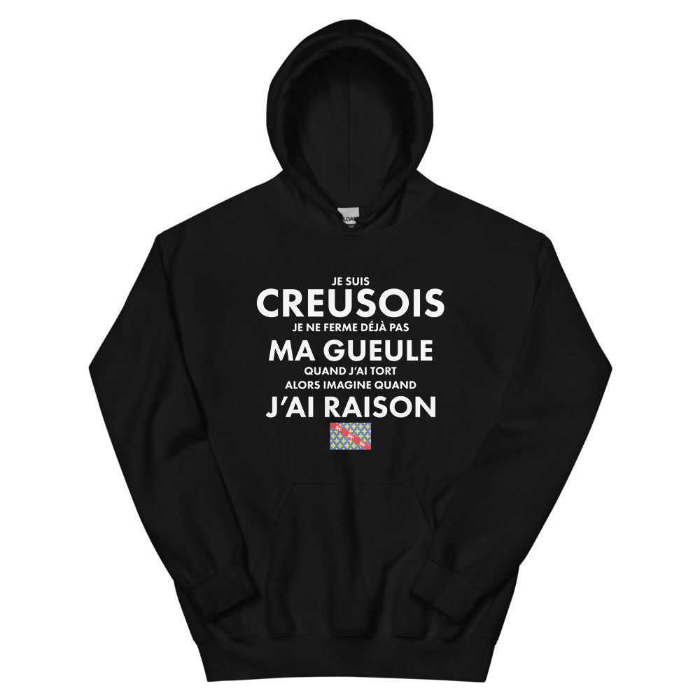 Je suis Creusois je ne ferme pas ma gueule - Sweatshirt à capuche standard