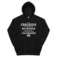 Thumbnail for Je suis Creusois je ne ferme pas ma gueule - Sweatshirt à capuche standard