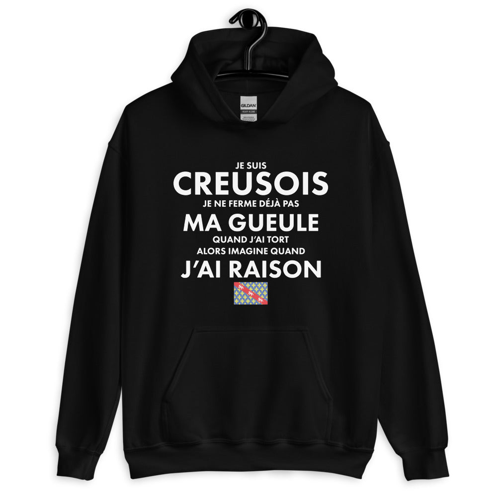Je suis Creusois je ne ferme pas ma gueule - Sweatshirt à capuche standard