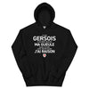 Sweatshirt Gersois noir - Je suis Gersois je ne ferme pas ma gueule