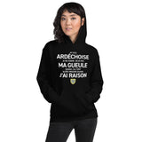 Je suis Ardéchoise je ne ferme pas ma gueule - Sweatshirt à capuche standard