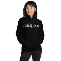 Thumbnail for Sweatshirt Jurassien bleu marine dos - Je suis Jurassienne je ne ferme pas ma gueule