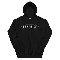 Thumbnail for Sweatshirt Landaise noir - Je suis Landaise je ne ferme pas ma gueule