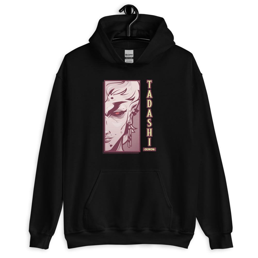 Sweatshirt Manga gris foncé chiné - design inspiré par Hisoka