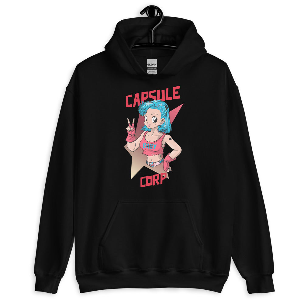 Sweatshirt manga bordeaux - design inspiré de Bulma