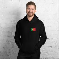 Thumbnail for Sweatshirt Portugal bleu marine dos - Je n'ai pas choisi d'être Portugais