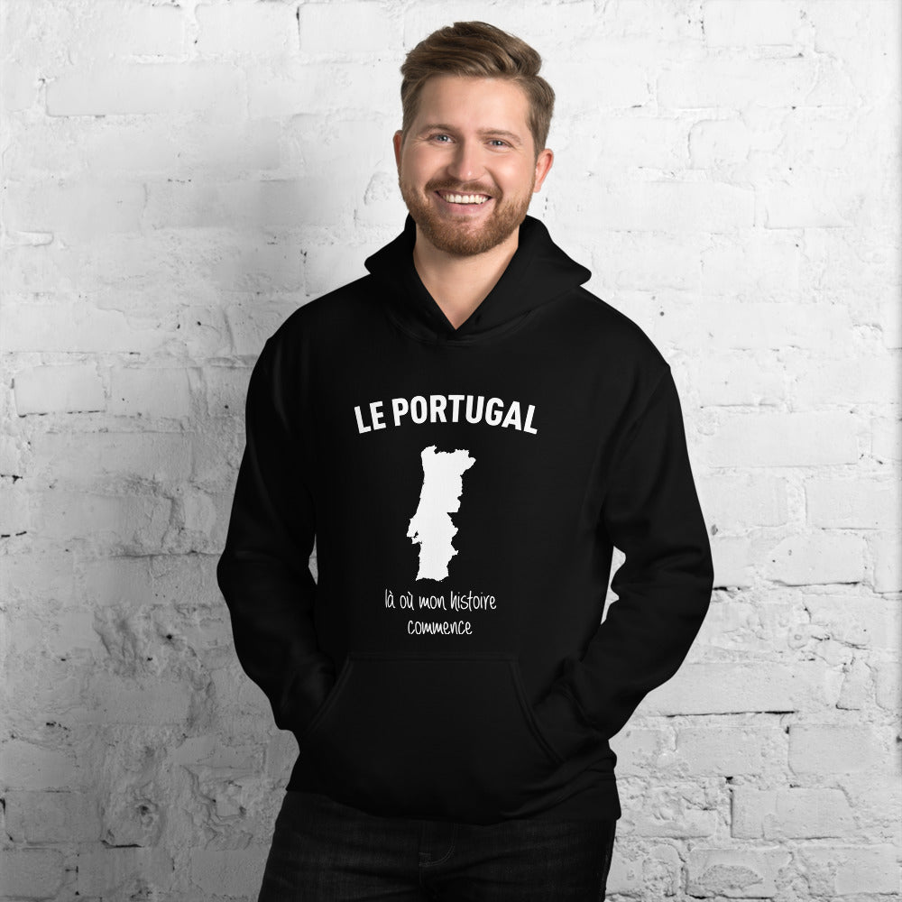 Sweatshirt Portugal bleu marine - Là où mon histoire commence