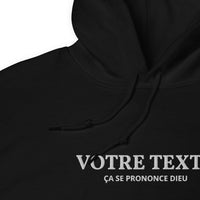 Thumbnail for Ça se prononce Dieu - Sweat à capuche brodé personnalisable