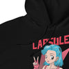 Sweatshirt manga noir - design inspiré de Bulma