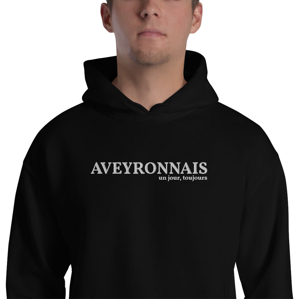 Aveyronnais, un jour toujours, Sweatshirt à capuche brodé