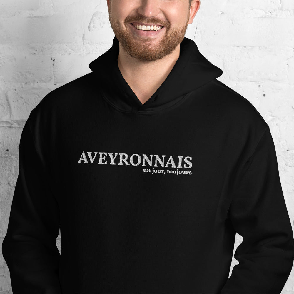 Aveyronnais, un jour toujours, Sweatshirt à capuche brodé