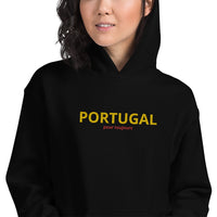 Thumbnail for Sweatshirt Portugal bleu marine dos - chaleur et style brodés
