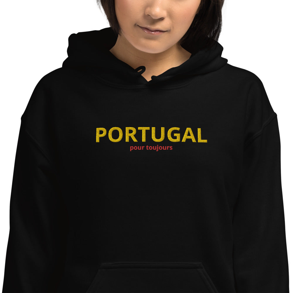 Sweatshirt Portugal bordeaux - brodé pour les nostalgiques