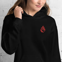 Thumbnail for Sweat à capuche Vendée noir - Broderie cœur vendéen