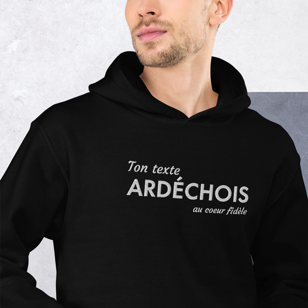 Ardéchois au Coeur fidèle - Sweat à capuche personnalisable