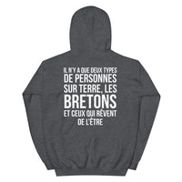 Thumbnail for Deux types de personnes, les Bretons et ceux qui rêvent de l'être - Sweatshirt à capuche standard