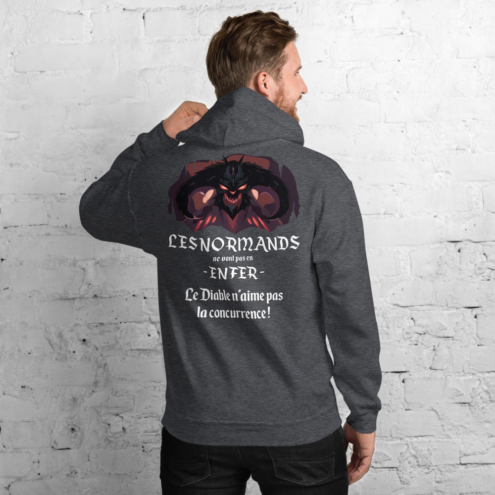 Sweatshirt Normands vert militaire - Les Normands ne vont pas en enfer