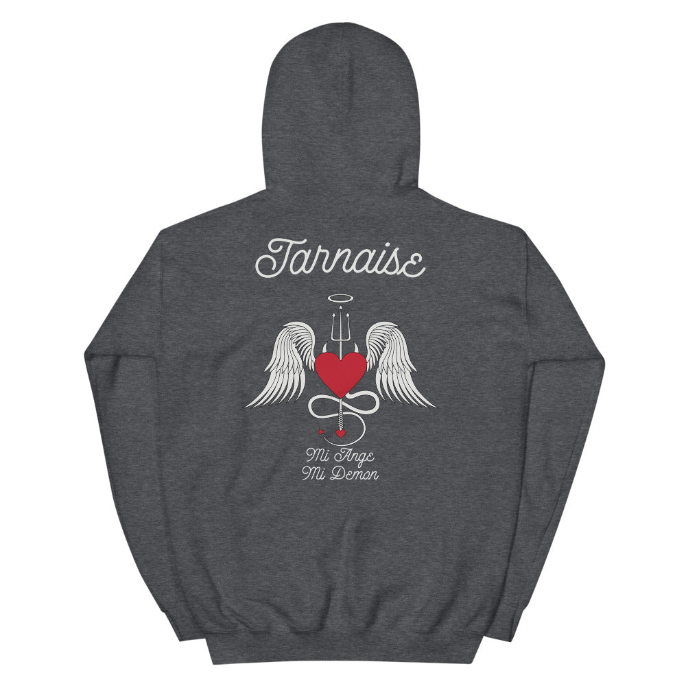 Sweatshirt Tarnaise bleu marine dos - Design Ange et Démon