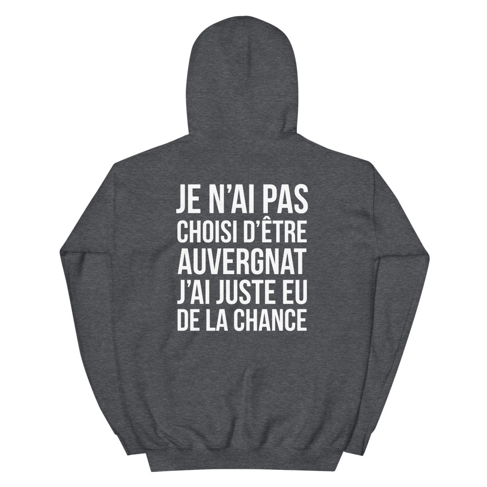 Sweatshirt Auvergne gris foncé chiné dos - Je n'ai pas choisi