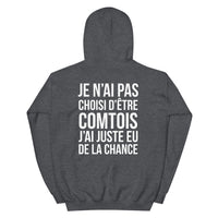Thumbnail for Sweatshirt Franche-Comté gris foncé chiné dos - Je n'ai pas choisi