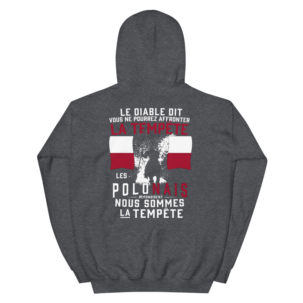 Sweatshirt Pologne vert militaire - Les Polonais répondirent : tempête