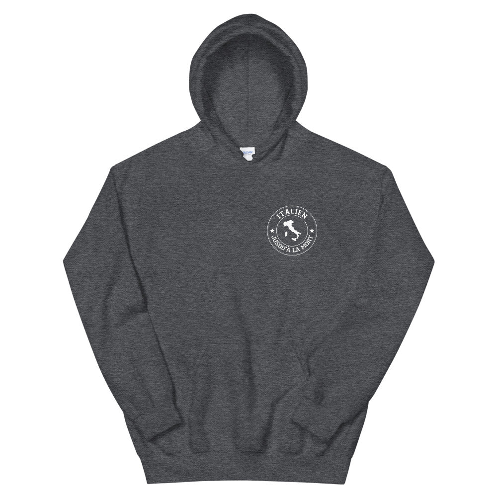 Sweatshirt Italie gris foncé chiné - Italienne jusqu'à la mort