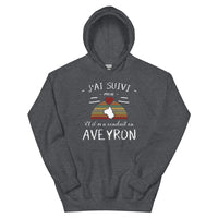 Thumbnail for Sweat à capuche Aveyron bleu marine dos - J'ai suivi mon cœur