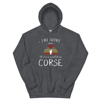 Thumbnail for Sweatshirt Corse bleu marine - J'ai suivi mon cœur