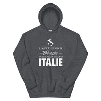 Thumbnail for Sweatshirt Italie bordeaux dos - Je n'ai pas besoin de thérapie