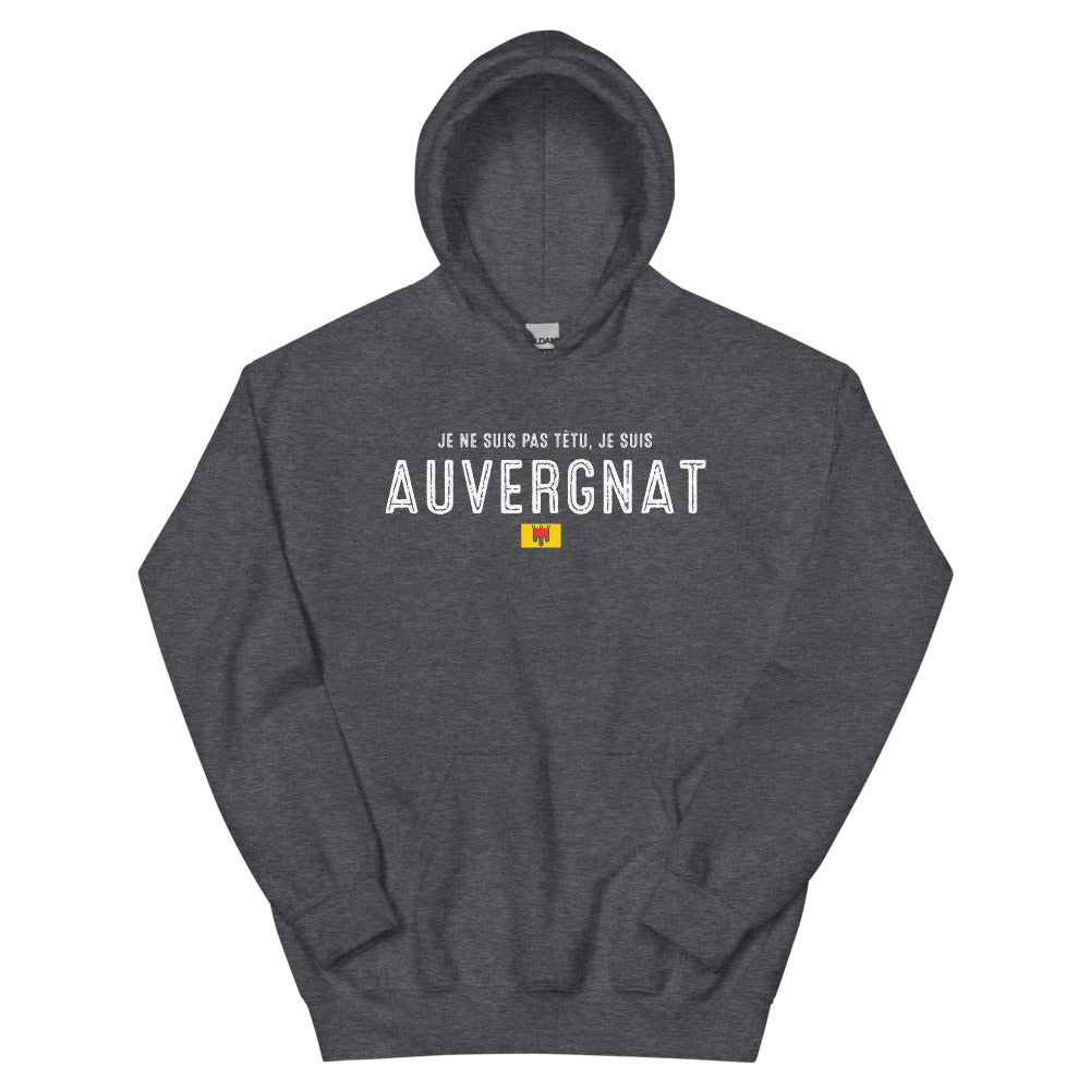 Sweatshirt Auvergne bleu marine dos - Je ne suis pas têtu, j'assume !