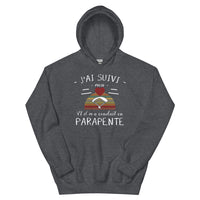 Thumbnail for Sweatshirt Parapente vert militaire dos - Suivez votre cœur